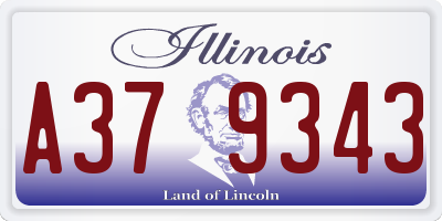 IL license plate A379343