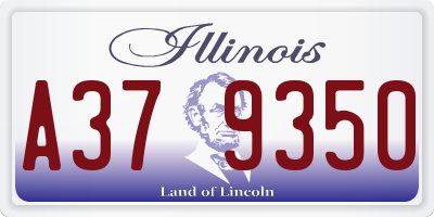 IL license plate A379350