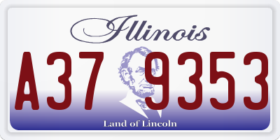 IL license plate A379353