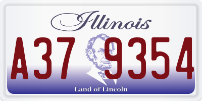 IL license plate A379354