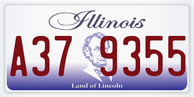 IL license plate A379355