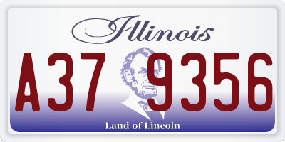 IL license plate A379356