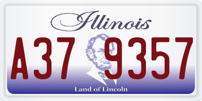IL license plate A379357