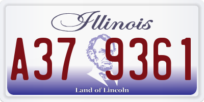 IL license plate A379361