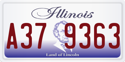IL license plate A379363