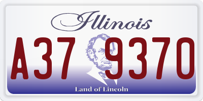 IL license plate A379370