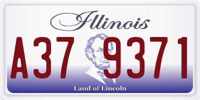 IL license plate A379371