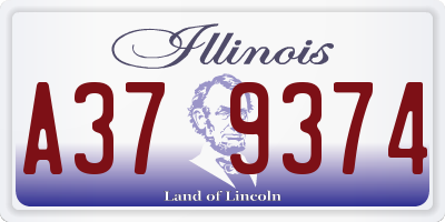 IL license plate A379374