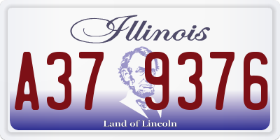 IL license plate A379376