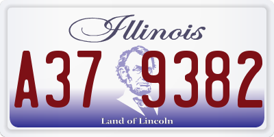 IL license plate A379382