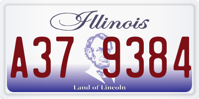 IL license plate A379384