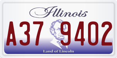 IL license plate A379402