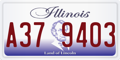 IL license plate A379403