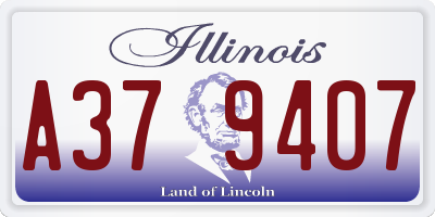 IL license plate A379407