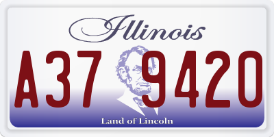 IL license plate A379420