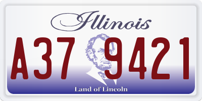 IL license plate A379421