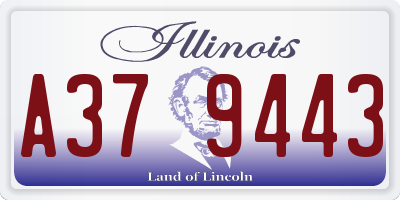 IL license plate A379443