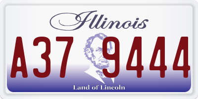 IL license plate A379444
