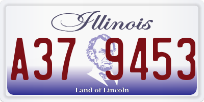 IL license plate A379453