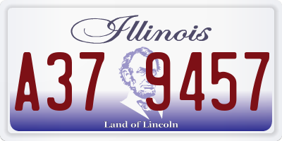 IL license plate A379457