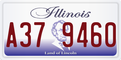 IL license plate A379460