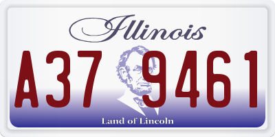 IL license plate A379461
