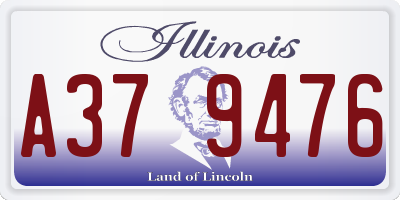 IL license plate A379476