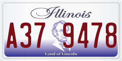 IL license plate A379478