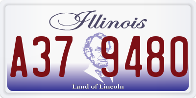 IL license plate A379480