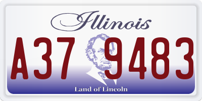 IL license plate A379483