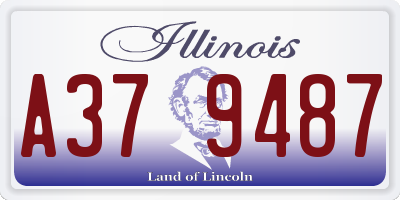 IL license plate A379487
