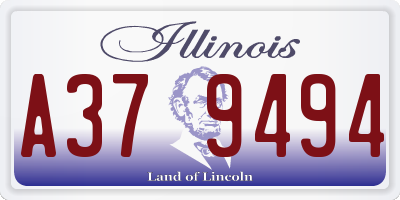 IL license plate A379494
