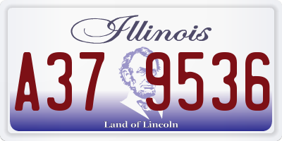 IL license plate A379536