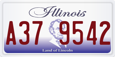IL license plate A379542