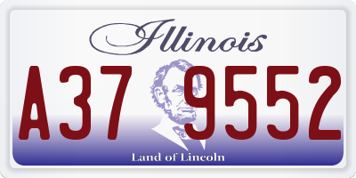 IL license plate A379552
