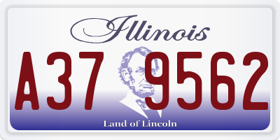 IL license plate A379562