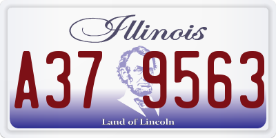 IL license plate A379563