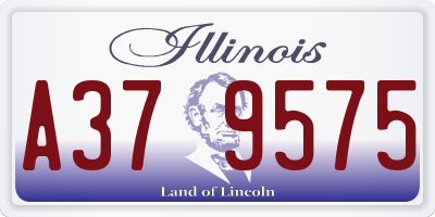 IL license plate A379575
