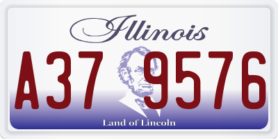 IL license plate A379576