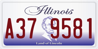 IL license plate A379581