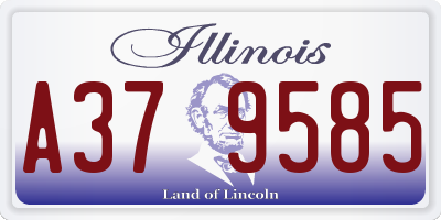 IL license plate A379585