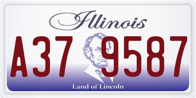 IL license plate A379587