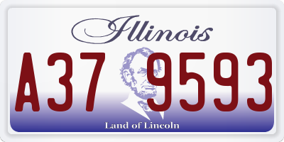 IL license plate A379593