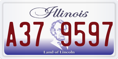 IL license plate A379597