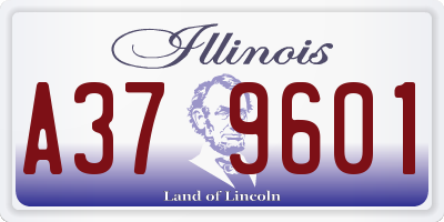 IL license plate A379601