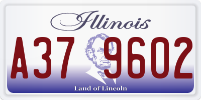IL license plate A379602