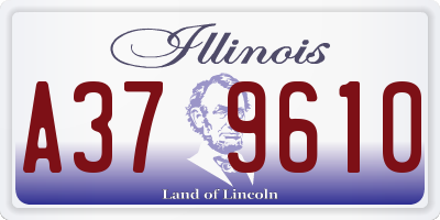 IL license plate A379610