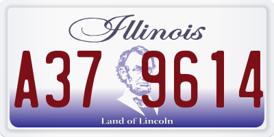 IL license plate A379614