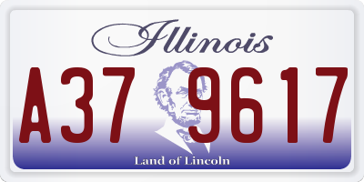 IL license plate A379617