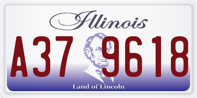 IL license plate A379618